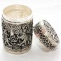 Asian Silver Designed Cannister #C71