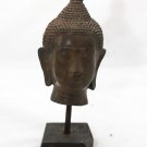 Asian Khmer Cambodian Bronze Buddha Head #C77
