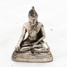 Asian Cambodian Khmer Silver Sitting Buddha #C75