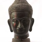 Asian Khmer Cambodian Bronze Buddha Head #MS59