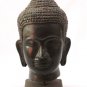 Asian Khmer Cambodian Bronze Buddha Head #MS59