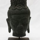 Asian Khmer Cambodian Resin Buddha Head #MS44