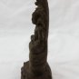 Asian Khmer Sitting Wooden Buddha With Snake Head #MS39
