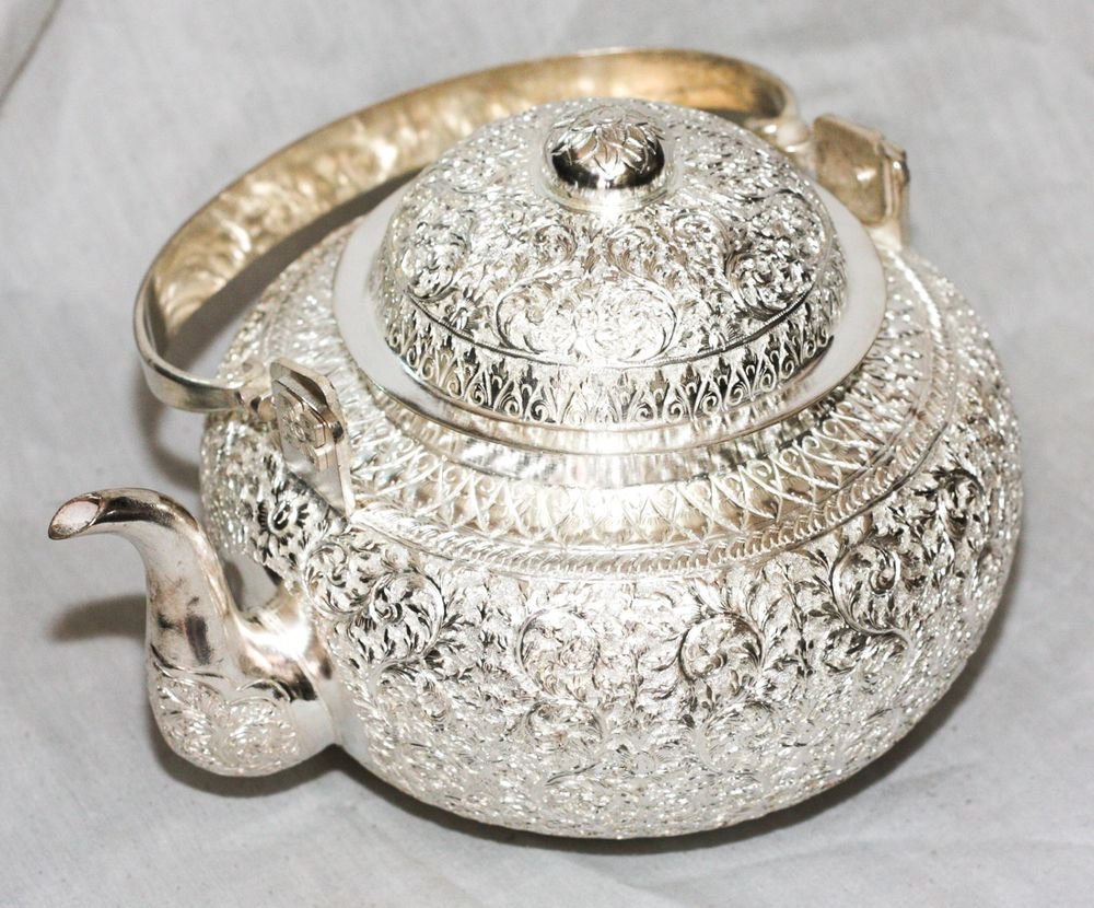 Asian Silver Teapot #C108