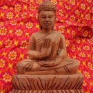 Asian Khmer Cambodian Wooden Sitting Buddha 1