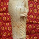 Asian Cambodian Khmer Standing Stone Buddha or Monk Holding Pot