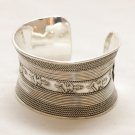Asian Khmer Silver Apsara Bracelet #C94
