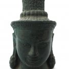 Asian Khmer Cambodian Bronze Buddha Head #9