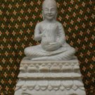 Cambodian Khmer Handcrafted Sitting Stone Buddha