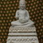 Cambodian Khmer Handcrafted Sitting Stone Buddha