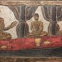 Asian Cambodian Khmer Wooden Sitting Buddha #MS126
