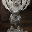 Asian Khmer Cambodian Bronze Bird Deity Statue #MS125