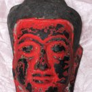 Asian Khmer Cambodian Wooden Buddha Head #MS91