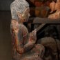 Asian Cambodian Khmer Large Wooden Sitting Buddha #MS78
