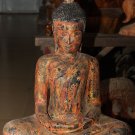 Asian Cambodian Khmer Large Wooden Sitting Buddha #MS79