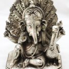 Asian Khmer Cambodian Silver Ganesh Statue #C84