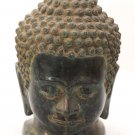 Asian Khmer Cambodian Bronze Buddha Head #MS75