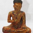 Asian Cambodian Khmer Wooden Sitting Buddha #MS69