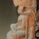 Asian Wooden Sitting Buddha Under Bodhi Tree #MS1