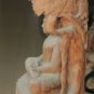 Asian Wooden Sitting Buddha Under Bodhi Tree #MS1