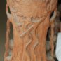 Asian Wooden Sitting Buddha Under Bodhi Tree #MS1