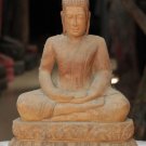 Asian Cambodian Khmer Wooden Sitting Buddha #MS4