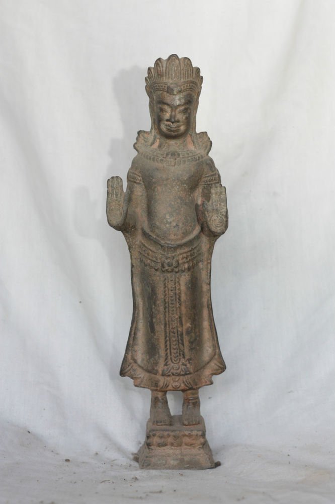 Asian Khmer Buddhist Deity Statue #MS152
