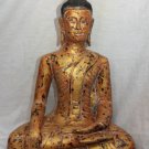 Asian Cambodian Khmer  Wooden Sitting Buddha #MS216