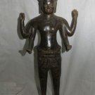 Asian Khmer Vishnu 4 Armed Statue #C122