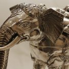 Asian Khmer Silver Elephant Box #C113