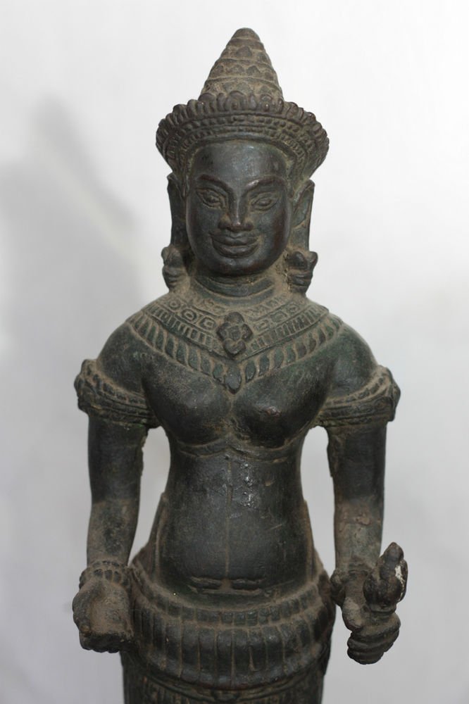 Asian Khmer Buddhist Deity Statue #MS151