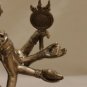 Cambodian Khmer Phra Phrom Bronze Silver Sitting Buddha #C115
