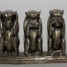 Chinese Khmer 3 Monkeys Statue #C123