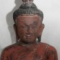 Asian Cambodian Khmer Wooden Sitting Buddha #MS213