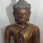 Asian Cambodian Khmer Wooden Sitting Buddha #MS210