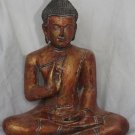 Asian Cambodian Khmer Wooden Sitting Buddha #MS209