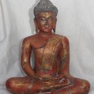 Asian Cambodian Khmer  Wooden Sitting Buddha #MS207
