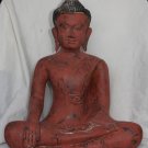 Asian Cambodian Khmer Wooden Sitting Buddha #MS204