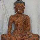 Asian Cambodian Khmer  Wooden Sitting Buddha #MS203
