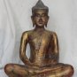 Asian Cambodian Khmer Wooden Sitting Buddha #MS201