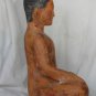 Asian Cambodian Khmer Wooden Sitting Buddha #MS200