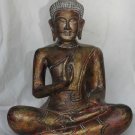 Asian Cambodian Khmer  Wooden Sitting Buddha #MS199