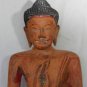 Asian Cambodian Khmer Wooden Sitting Buddha #MS197