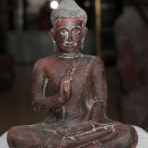Asian Cambodian Khmer  Wooden Sitting Buddha #MS195