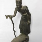 Asian Old Khmer Man Holding A Cane