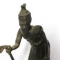 Asian Old Khmer Man Holding A Cane