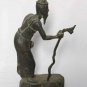 Asian Old Khmer Man Holding A Cane