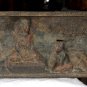 Asian Khmer Wooden Buddha Board Carving Statue #MS2