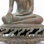 Old Antique Asian Cambodian Khmer Bronze Sitting Buddha