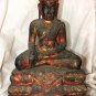 Asian Khmer Sitting Wooden Buddha #MS138